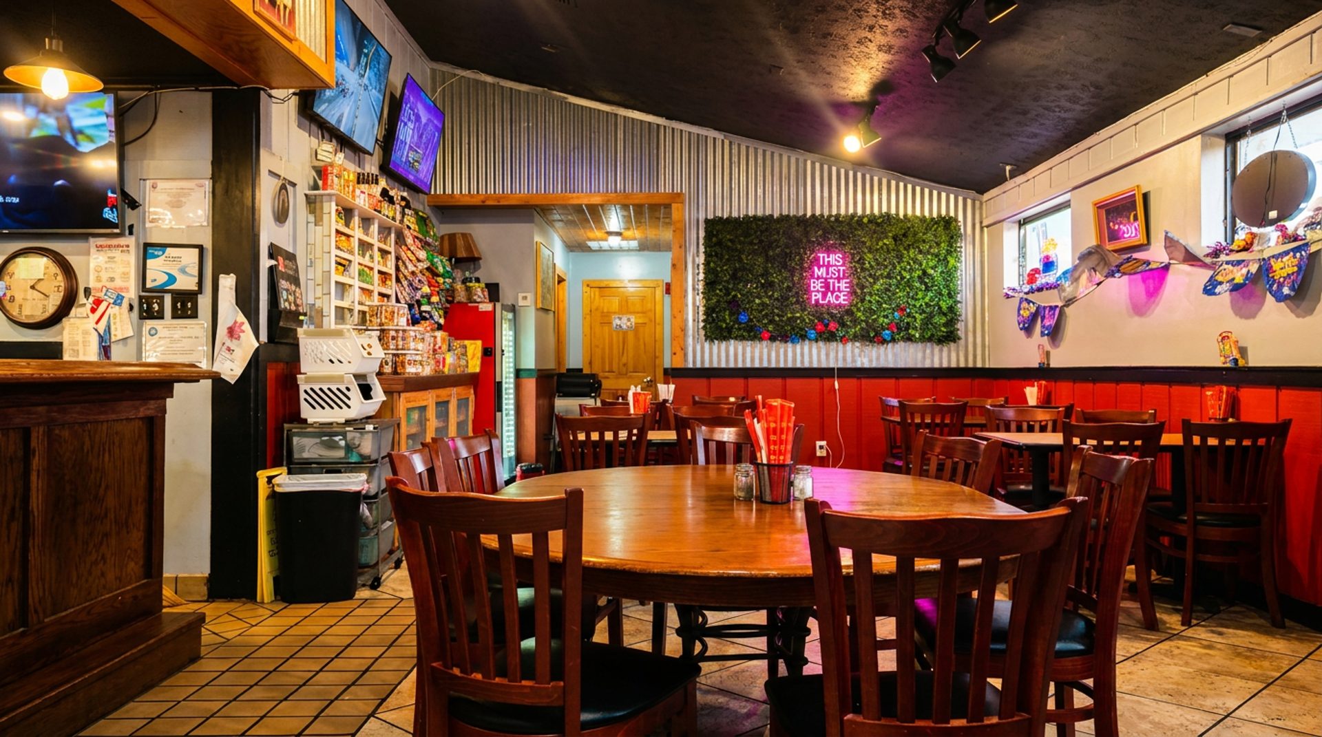 The dining room